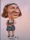 Cartoon: jOHANNA (small) by jjjerk tagged johanna dress glsses cartoon caricature blue