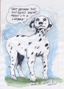 Cartoon: Killer (small) by jjjerk tagged killer,bergins,quest,dalmation,spots,ireland,cartoon