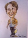 Cartoon: Mona (small) by jjjerk tagged mona,coolock,library,art,group,dublin,ireland,irish,cartoon,caricature,handbag,yellow