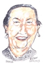 Cartoon: Patricia (small) by jjjerk tagged patricia,dublin,bell,camp,art,group,cartoon,caricature,earrings,portrait