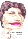Cartoon: Sophia Loren (small) by jjjerk tagged sophia,loren,film,star,movie,cartoon,caricature,italy,actress