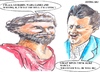 Cartoon: Stoic (small) by jjjerk tagged marcus,aurelius,barry,vickers,cartoon,caricature,italy,italian,irish,ireland,famous,roman,emperor,red,blue,beard