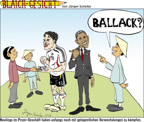 Cartoon: Barack (medium) by Scheibe tagged barack,obama,michael,ballack