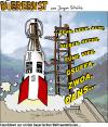 Cartoon: Bierernst 01 (small) by Scheibe tagged bier countdown tag des bieres rakete bügelverschluss gsuffa