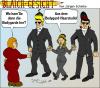 Cartoon: Blaich-Gesicht 46 (small) by Scheibe tagged von,der,leyen,merkel,bodygard,leibwächter,haarstudio,friseur,frisur