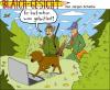 Cartoon: Blaichgesicht 75 (small) by Scheibe tagged jäger,jagdhund,twitter,laptop,wald