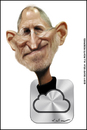 Cartoon: Steve Jobs (small) by Silvio Vela tagged steve,jobs,dies,founder,of,apple,inventor,ipad,ipod,icloud,mac,caricature,silvio,vela,caricatures,toon