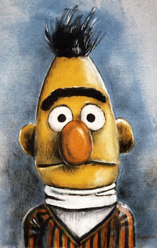 Cartoon: Bert (medium) by Hoppmann tagged comic,caricature,cartoon,street,sesame,sesamstraße,ernie,bert