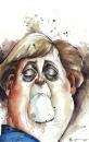 Cartoon: Frau Merkel (small) by Hoppmann tagged angela merkel kanzler politiker germany