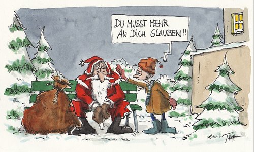 Cartoon: no title (medium) by plassmann tagged weihnacht