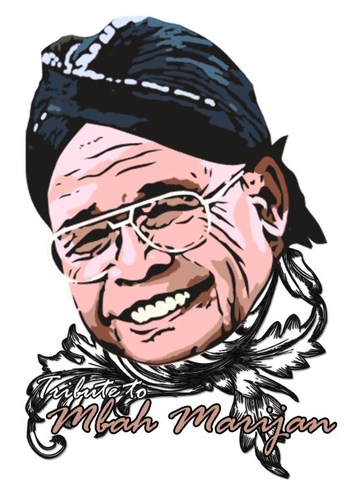 Cartoon: tribute to maridjan (medium) by tagtigtug tagged mbah,maridjan,marijan