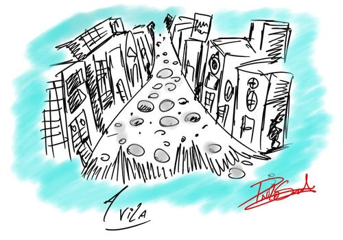 Cartoon: A VILA (medium) by PAULO HSERRALVO tagged vila