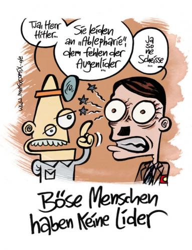 Cartoon: Böse Menschen (medium) by moritz stetter tagged hitler