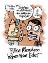 Cartoon: Böse Menschen (small) by moritz stetter tagged hitler