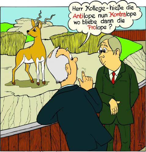 Cartoon: Akademiker im Zoo (medium) by MiS09 tagged akademiker,zoo,philosophie