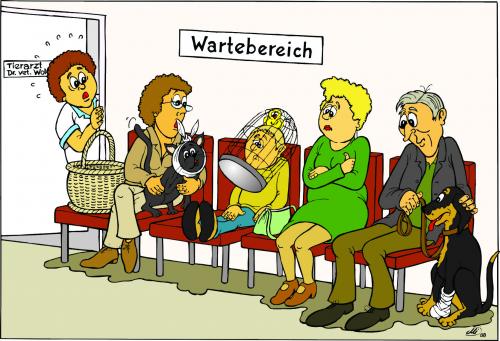 Cartoon: Beim Tierarzt (medium) by MiS09 tagged tierarzt,tierliebe,lieblingstier,tierfreund
