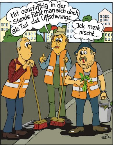 Cartoon: Der große Aufschwung... (medium) by MiS09 tagged aufschwung,hartziv,arbeitsmarktperspektiven,1eurojob