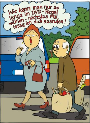 Cartoon: Günter nach dem Einkauf (medium) by MiS09 tagged günter,einkauf,partnerschaft,konsum,supermarkt