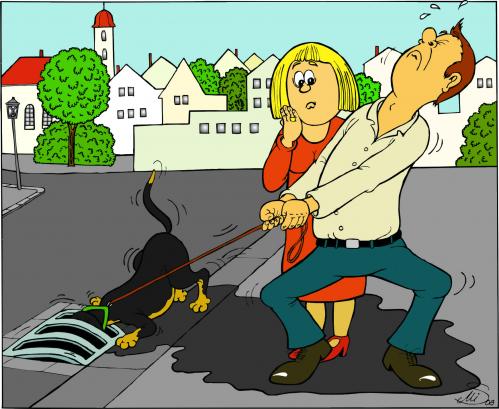 Cartoon: Unsere Viebeiner (medium) by MiS09 tagged alltag,partner,hund,vierbeiner,tierliebe,tierfreund