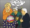 Cartoon: Blick in die Zukunft (small) by MiS09 tagged merkel,steinmeier,krise,krisenbewältigung,zukunft,hellsehen,krisenangst,wirtschaft,finanzkrise,wahl