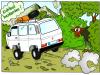 Cartoon: Bulli im Elchtest (small) by MiS09 tagged bulli,elchtest,auto