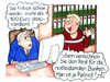 Cartoon: Patriot in Krisenzeiten (small) by MiS09 tagged krise,hartz4,zuverdienst,100,euro,arge,amt