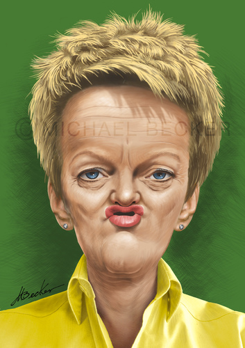 Cartoon: Renate Künast (medium) by Michael Becker tagged renate,künast,grüne,politikerin,karikatur,portrait