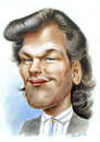 Cartoon: Patrick Swayze (small) by Michael Becker tagged patrick,swayze,schauspieler,illustration,karikatur