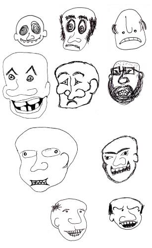 Cartoon: Balds (medium) by illa strator tagged bald,heads,high,hair