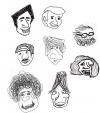 Cartoon: Hair (small) by illa strator tagged hair,heads,high