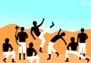 Cartoon: Memories of a beautiful Brazil (small) by Ponciano tagged ponciano,cartoon,brazil,capoeira