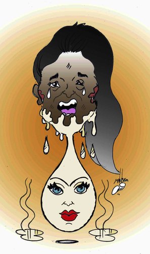 Cartoon: acid (medium) by Hossein Kazem tagged acid