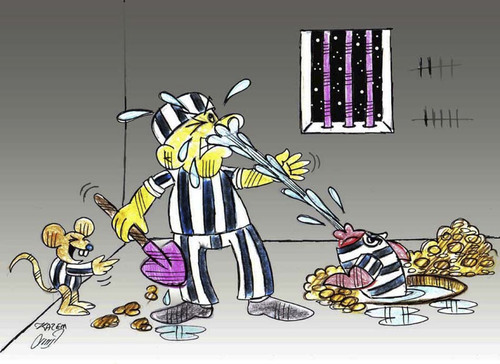 Cartoon: all in prison (medium) by Hossein Kazem tagged all,in,prison