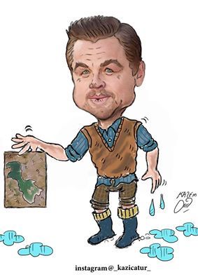 Cartoon: dicaprio (medium) by Hossein Kazem tagged dicaprio