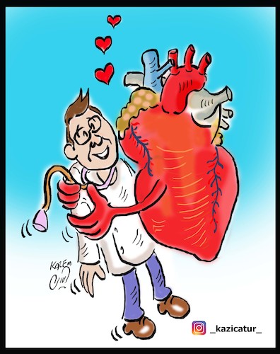 Cartoon: Doctor (medium) by Hossein Kazem tagged doctor
