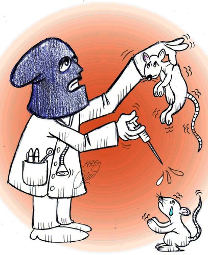 Cartoon: dont kill animals for (medium) by Hossein Kazem tagged dont,kill,animals,for