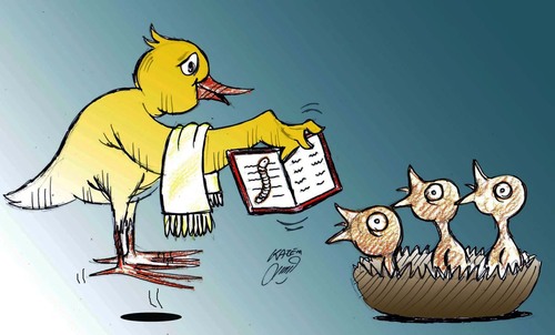 Cartoon: food (medium) by Hossein Kazem tagged food