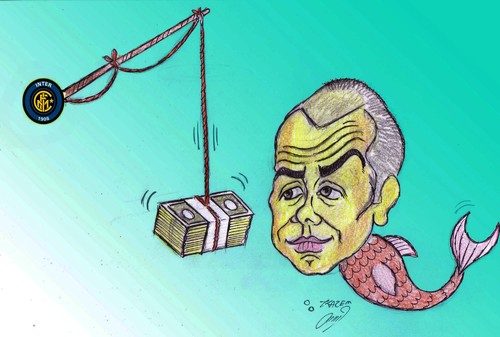 Cartoon: guardiola and inter (medium) by Hossein Kazem tagged guardiola,and,inter