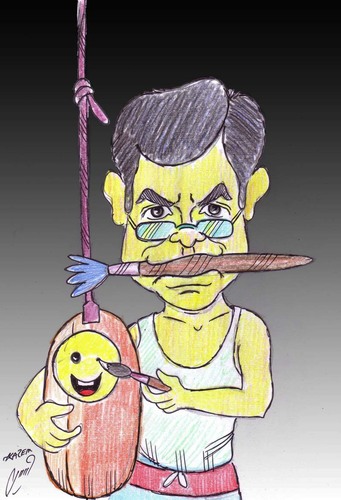Cartoon: hayati (medium) by Hossein Kazem tagged hayati