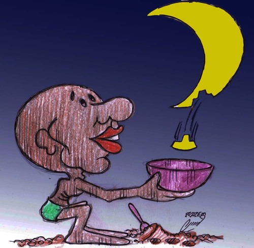 Cartoon: help in ramadan (medium) by Hossein Kazem tagged help,in,ramadan