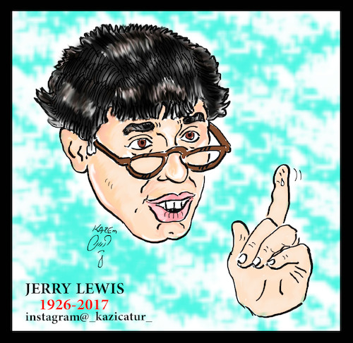 Cartoon: jerry lewis (medium) by Hossein Kazem tagged jerry,lewis