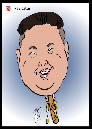 Cartoon: kim (medium) by Hossein Kazem tagged kim