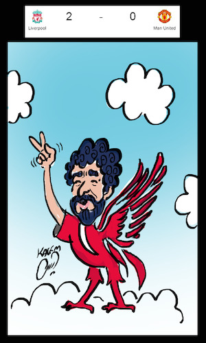 Cartoon: liverpool salah (medium) by Hossein Kazem tagged liverpool,salah