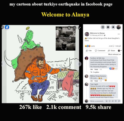 Cartoon: my cartoon in nft (medium) by Hossein Kazem tagged nft,kazicature,earthquake