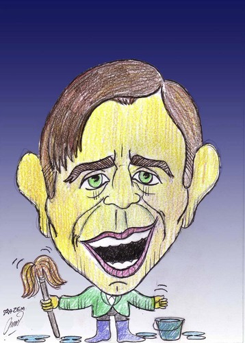 Cartoon: norman wisdom (medium) by Hossein Kazem tagged norman,wisdom