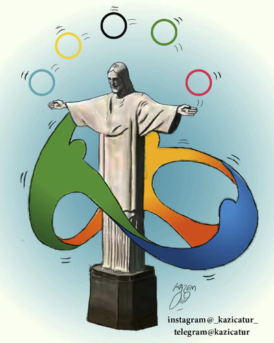 Cartoon: rio 2016 (medium) by Hossein Kazem tagged 2016,rio