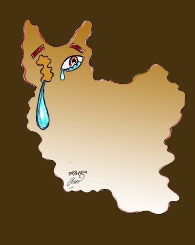 Cartoon: SAVE URMIA LAKE (medium) by Hossein Kazem tagged save,urmia,lake