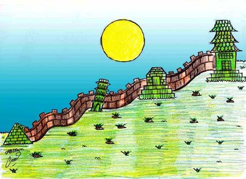 Cartoon: wall in world (medium) by Hossein Kazem tagged wall,in,world