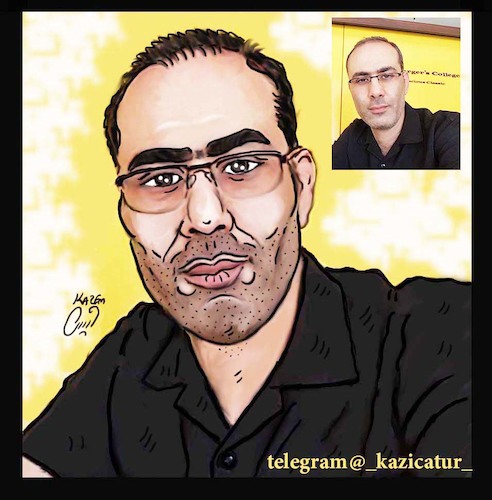 Cartoon: cartoon digital order your face (medium) by Hossein Kazem tagged cartoon,face