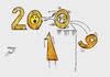 Cartoon: 2010 (small) by Hossein Kazem tagged 2010